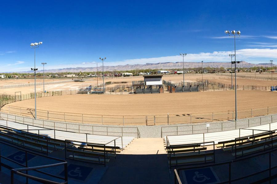 Photograph of Grandstands seating area