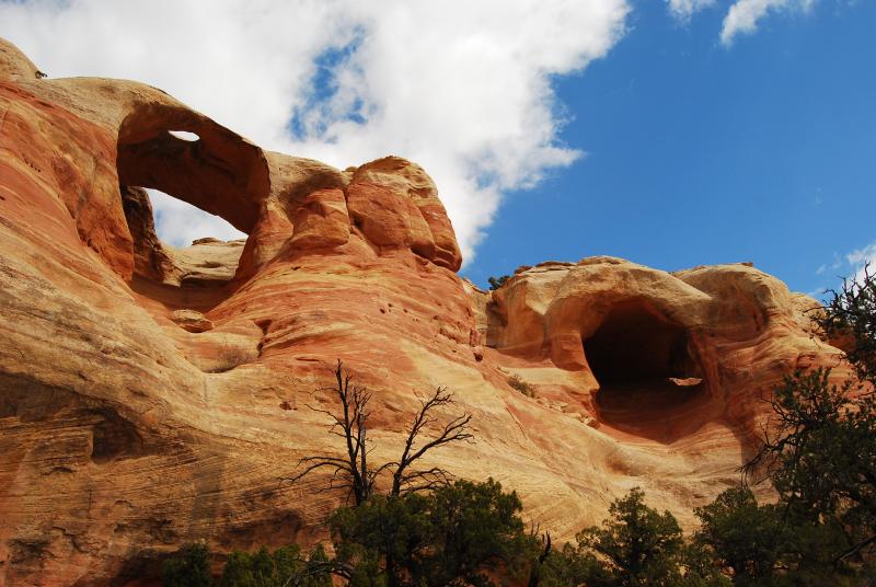 Photograph of mountain formation from Rattlesnake Canyon Arches 