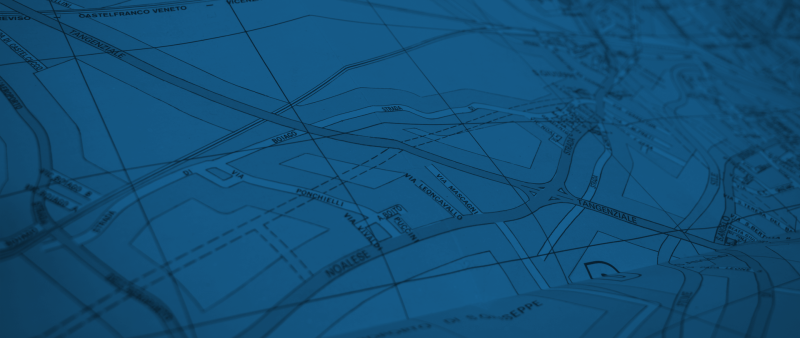 Graphic showing Boundaries map with blue tint for the Stormwater division