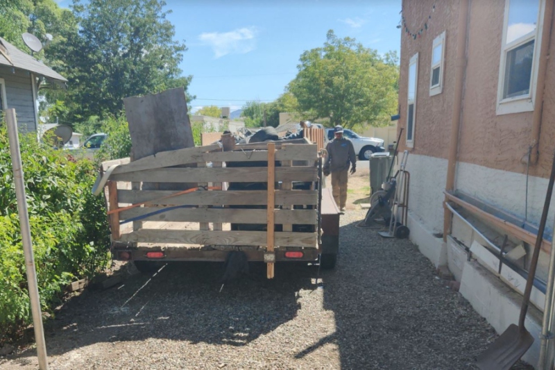 Junk in yard.