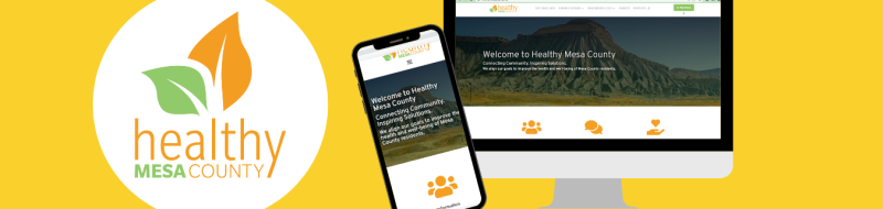 icon cell phone and computer screen showing healthy mesa county.org information