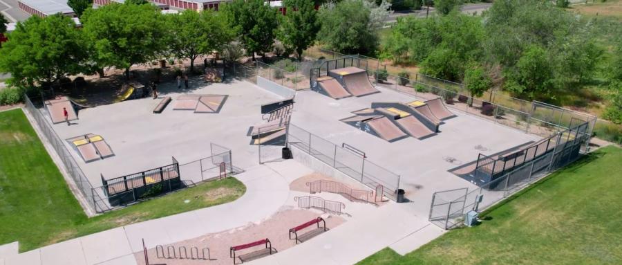 The Long Family Memorial Park Skatepark at 3118 E ½ Road.